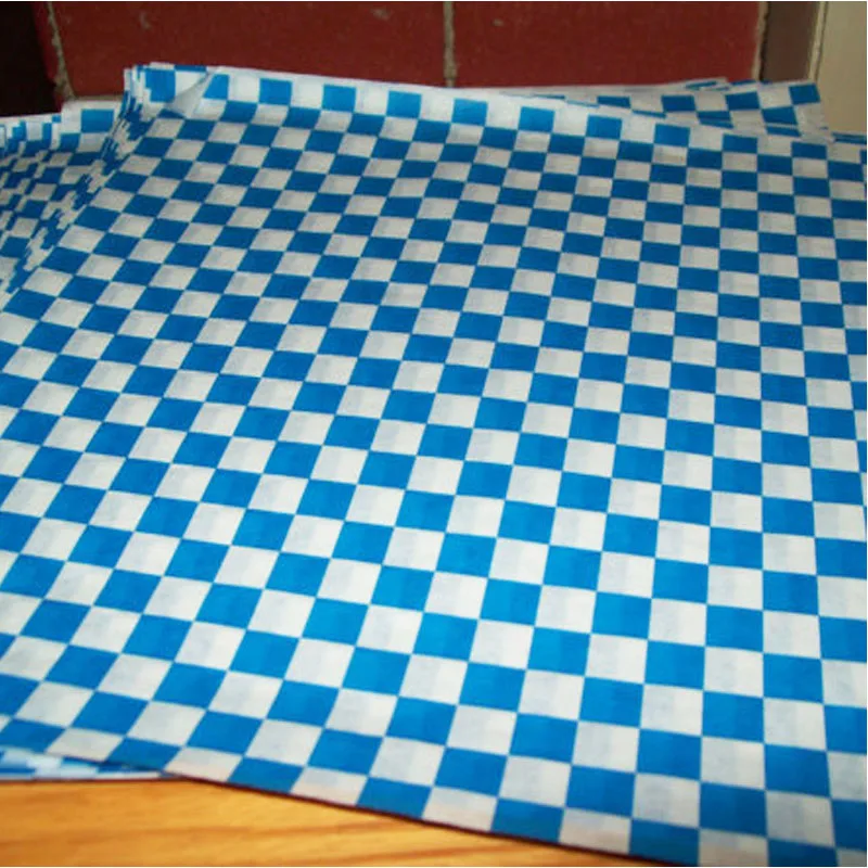 12 ''x 12'' 24 шт синяя проверка сухая Восковая бумага Deli обертывание и