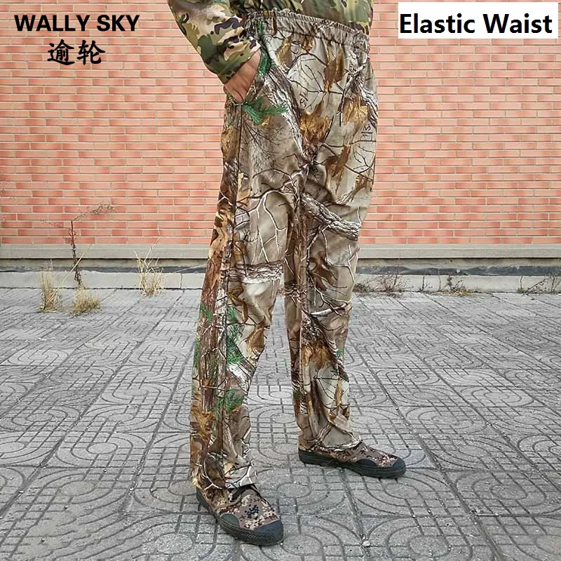 Men's Breathable Bionic Camouflage Pants Outdoor Sports Hunting Hiking Fishing Long Trousers Military Army Camo | Спорт и