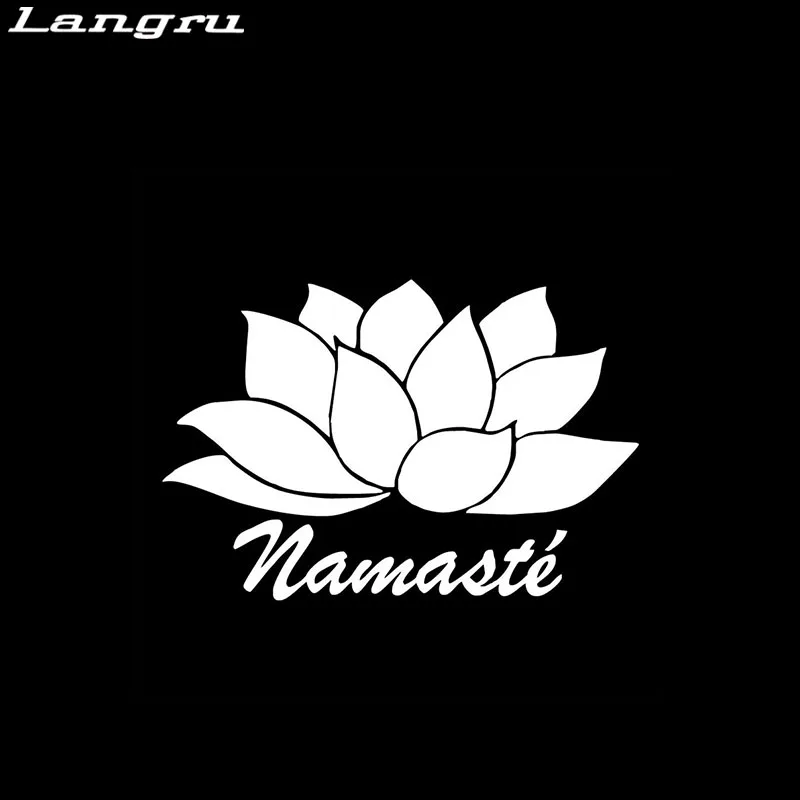Langru Lotus Flower виниловые наклейки интересный автомобильный Стайлинг Автомобильные
