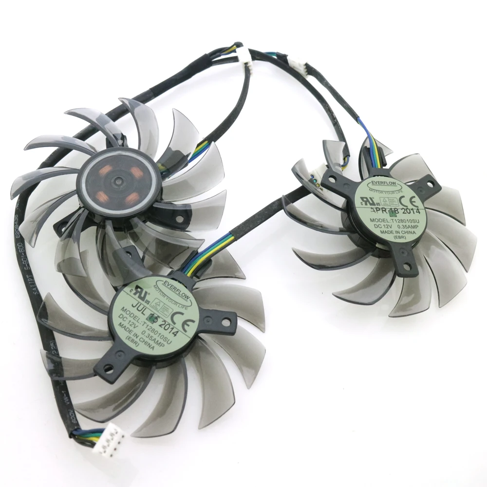 Вентилятор для видеокарты Gigabyte GTX1050 1060 1070 1080 G1 N950OC N960G1 N970 3 шт./лот T128010SU 12 В