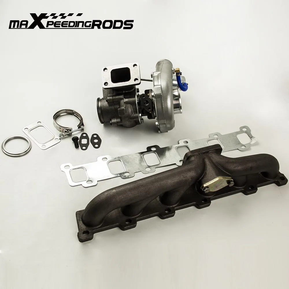 T3 T4 T03 T04 T04E T3T4 турбокомпрессора. 63/R Turbo фланцевый коллектор V-band для Nissan Safari патруль