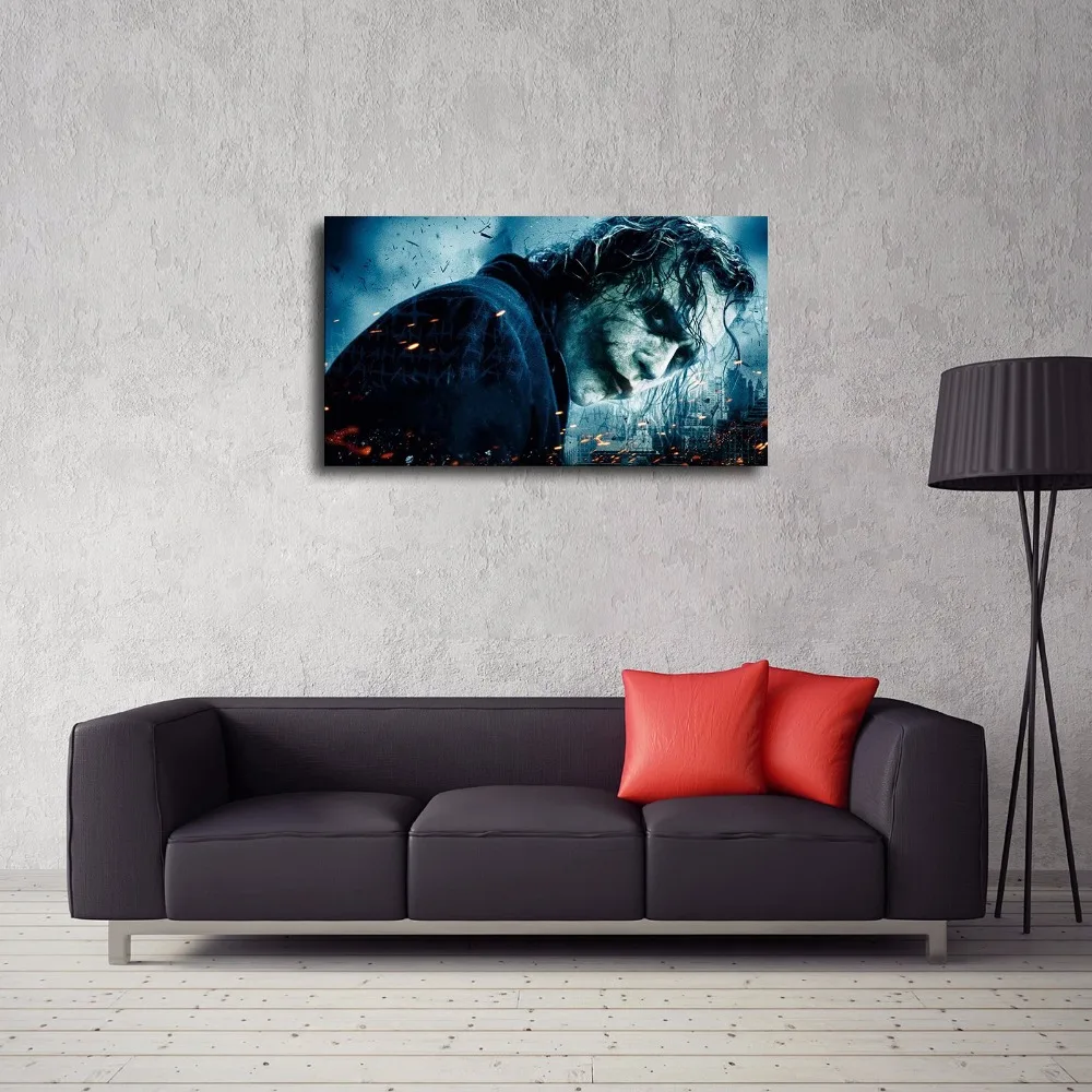 A305 Джокер Бэтмен покер Аниме фильм Вселенная. HD Печать на холсте украшение дома