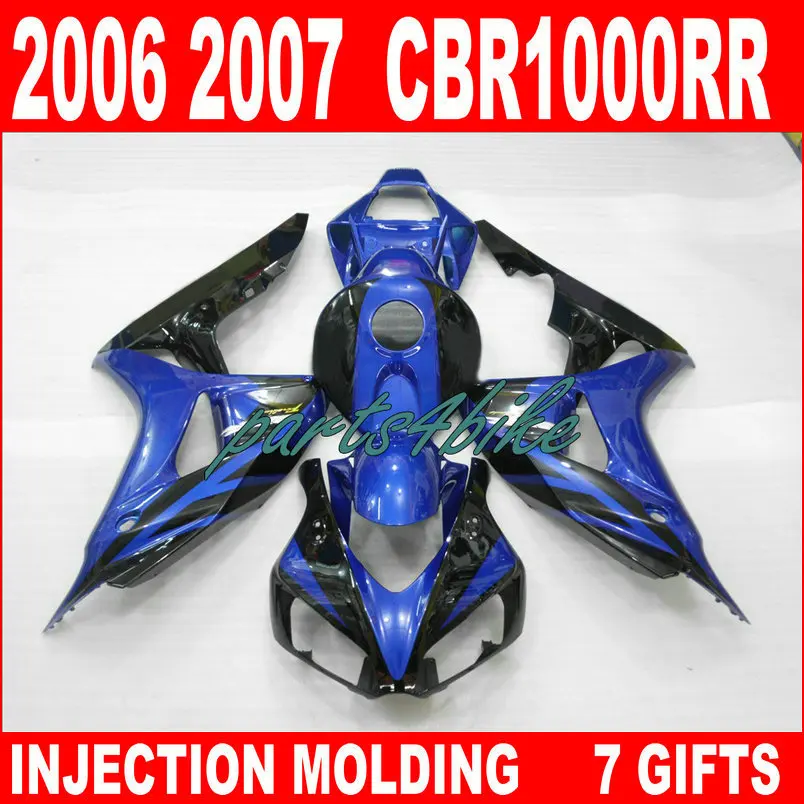 

Free customize for HONDA cbr 1000rr 2006 2007 fairings jewely blue black 06 07 CBR1000RR fairing kits 7 gifts GUY86