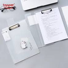 TOPPER 4 шт./компл. Cilp файл креативный ПП полупрозрачный отчет
