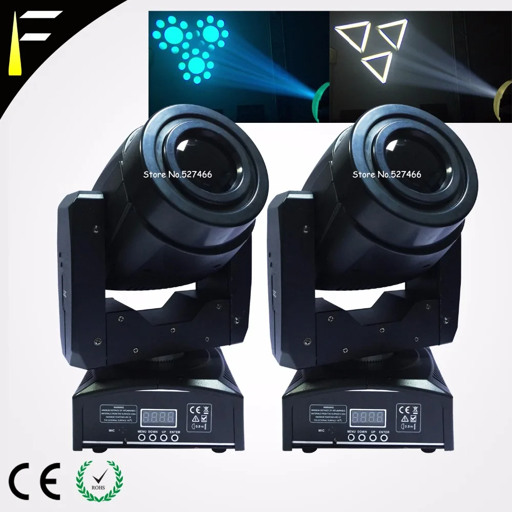 Светодиодный прожектор с движущейся головкой COB 1x60 Вт Quad RGBW Mix 5 Gobo для мытья фар