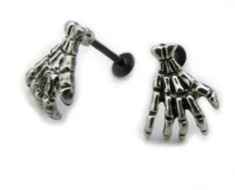 Surgical Steel Bar 1 шт микс хирургические Нержавеющая сталь Лабрет Бар кольцо и прозрачный акриловый губная серьга, кольцо 1,2*6/8 мм раковины пирсинг Лабрет Бар кольцо - Окраска металла: Surgical Steel Bar