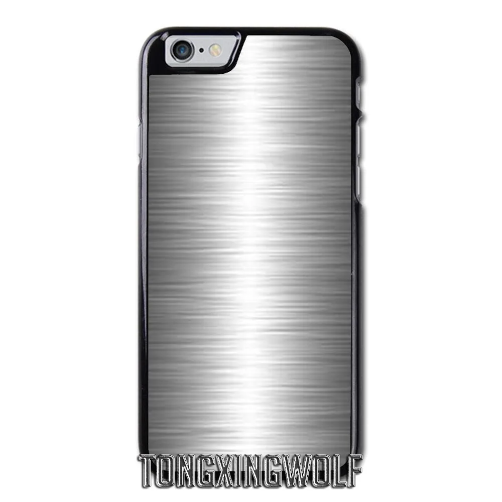 Матовый металлический текстуры чехол для Samsung Note 2 3 S4 S5 mini S6 S7 край S8 S9 iPhone 4 4S 5C 5 5S SE