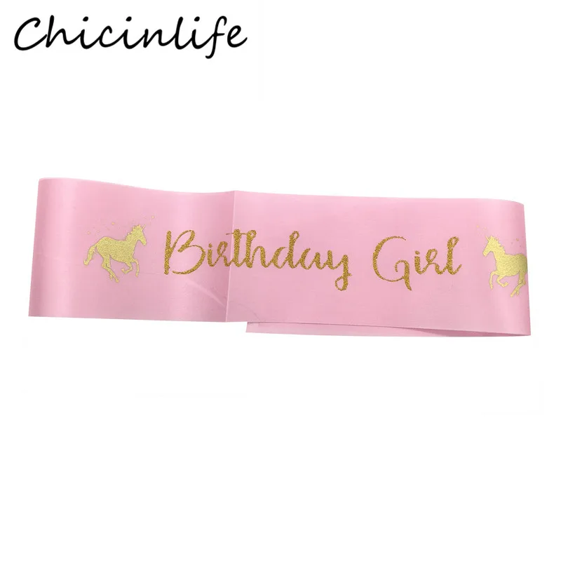 Chicinlife 1 шт. Розовый Единорог пояс для девочки на день рождения Аксессуары