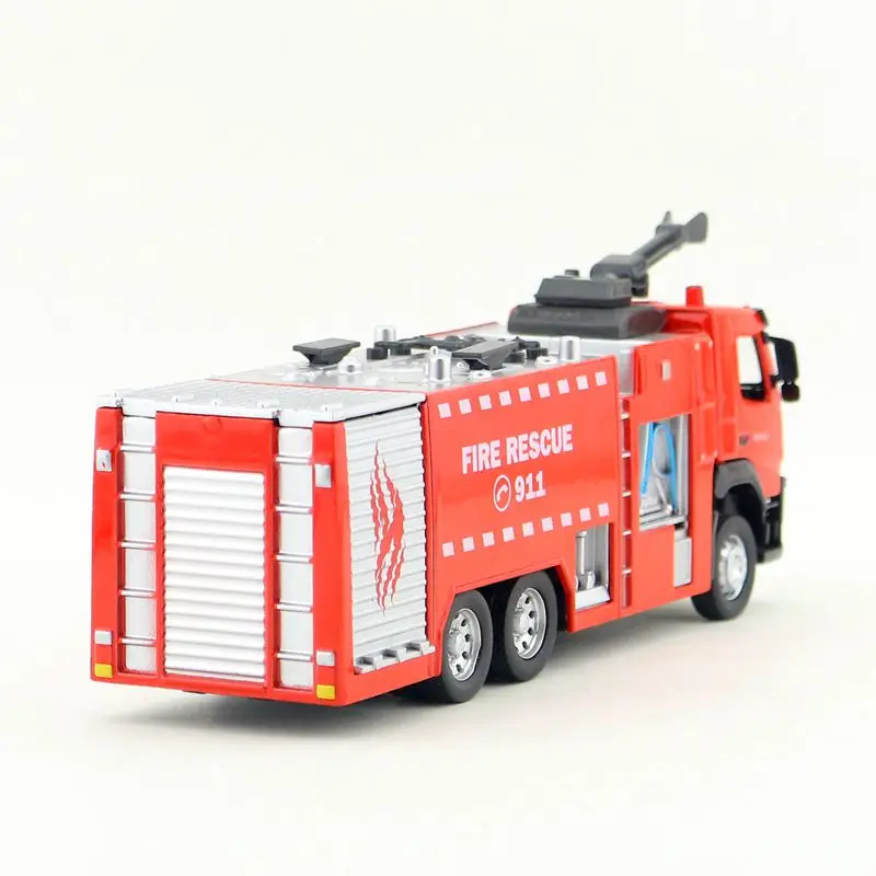 Масштаб 1:50/литая модель/пожарная машина Volvo/Инженерная игрушка/звук и