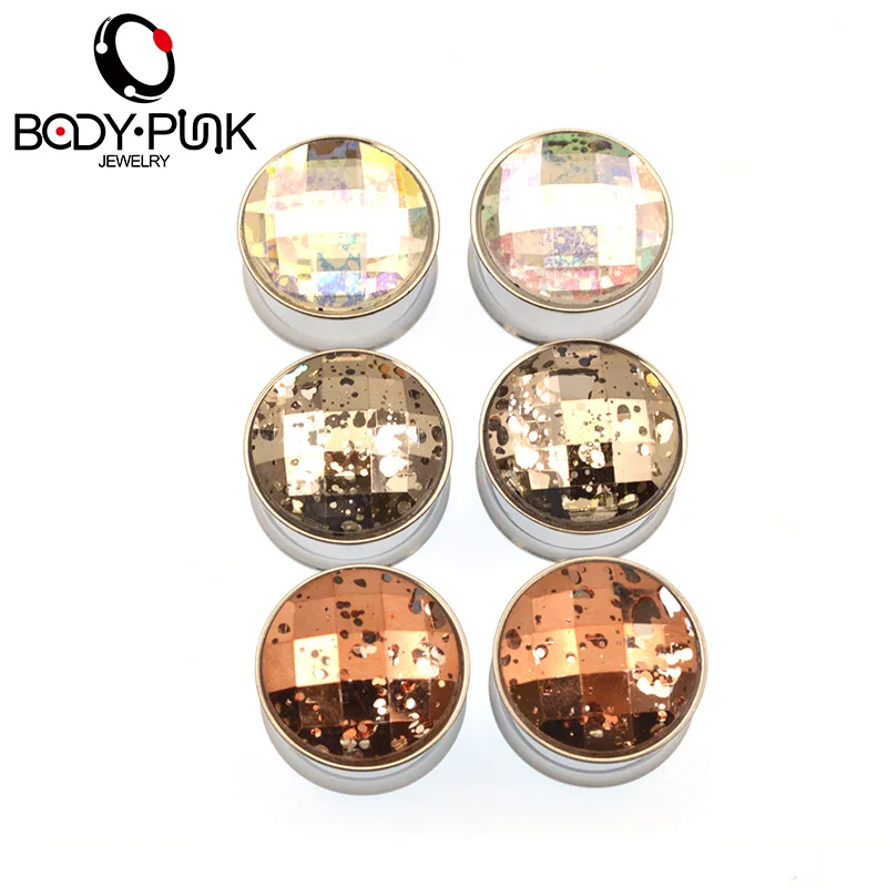 Заглушки для ушей BODY PUNK из нержавеющей стали 316L туннельный расширитель тела