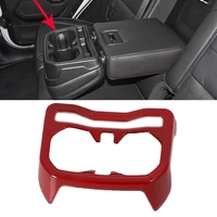 red car rear row water cup holder frame decal cover trim cover interior 3d sticker accessories for jeep wrangler jl 2018 2019