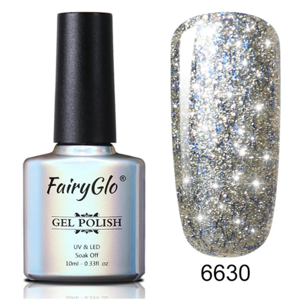 FairyGlo 10 мл Блестящий Гель-лак УФ-гель для ногтей Гибридный лак Гель-лак верхняя основа праймер краска Полупостоянный Гель-лак - Цвет: FXJ6630