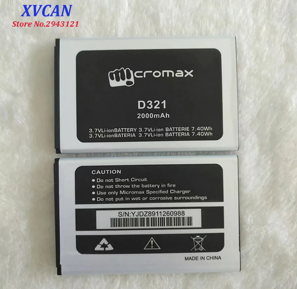 Высокое качество оригинальный для Micromax D321 мобильный телефон литиевая батарея