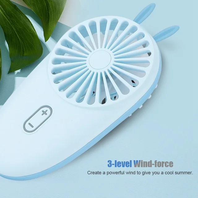 Портативный вентилятор с usb зарядкой мини милыми заячьими ушками для зарядки