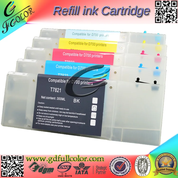 Compatible T7281-6 with chip for SureLab D700 Printer Refillable cartridge