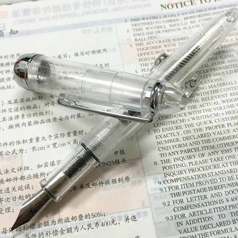 Ручка перьевая прозрачная 0 5 мм с чернилами|fountain pen|quality fountain penstransparent pen |