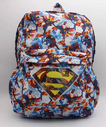 Superman C Лот стиль флэш школьная сумка цвет рюкзак для ноутбука с рисунком Comics Superhore Наплечные дорожные сумки для работы досуг модная сумка - Цвет: Superman C
