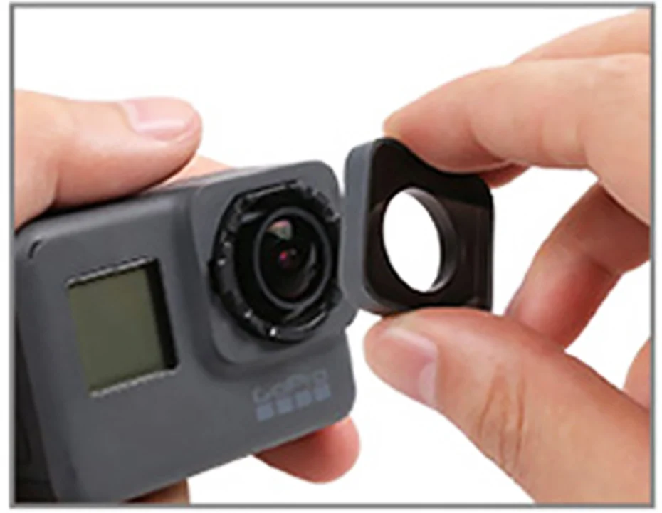 FOTOFLY Go Pro Hero 5 6 7 аксессуары для объектива UV CPL ND 4 8 16 Набор фильтров нейтральной плотности для GoPro Hero5/6/7 черная Экшн-камера