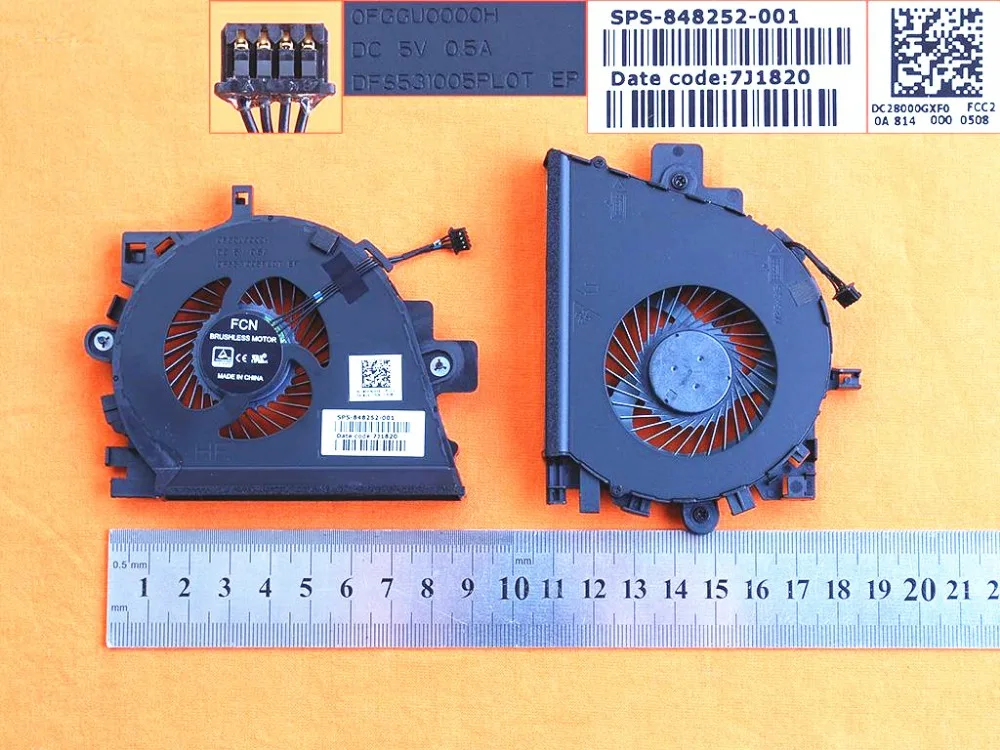 Новый ноутбук вентилятор охлаждения для HP ZBOOK 15 G3 VGA Fan (Original) PN:DC28000GXF0 FCC2 848252 001
