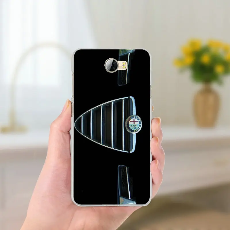 Супер автомобиля Alfa Romeo Логотип Мягкие TPU кремния телефон чехлы для huawei P8 P9 P10 Lite