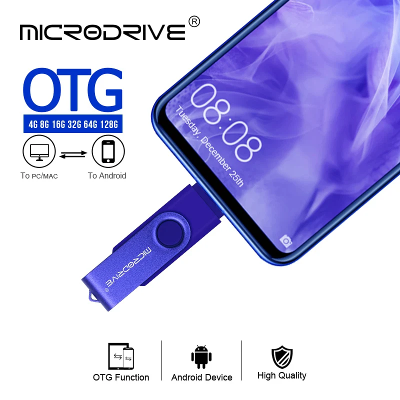 Флеш-накопитель USB cle usb 2,0, 64 ГБ, otg, флеш-накопитель, флешка для смартфона, 4 ГБ, 8 ГБ, 16 ГБ, 32 ГБ, 128 ГБ, устройства для хранения в подарок