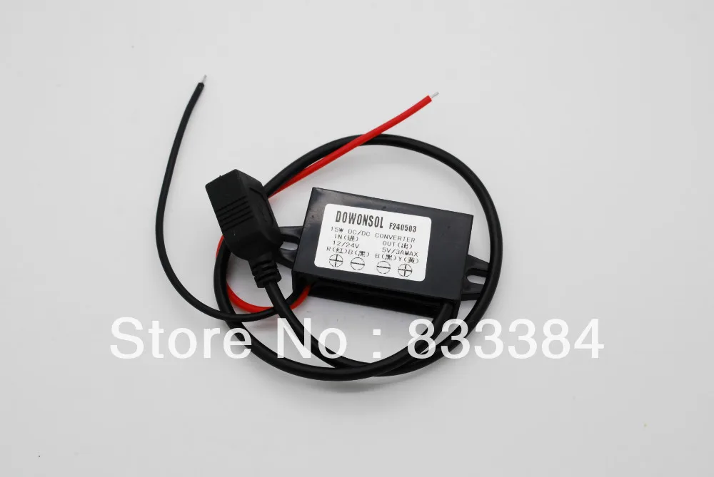 Преобразователь постоянного тока трансформатор модуль 12В до 5В 3а 15 Вт с USB