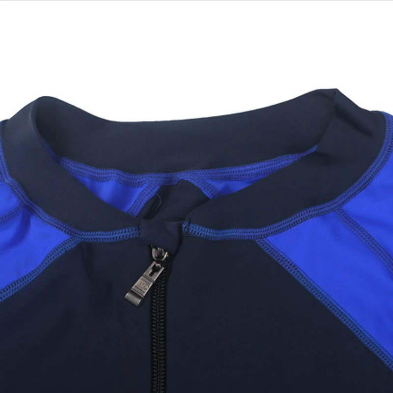 

2017 One-piece Long Sleeve Dive Skin Men's Rash Guard Man Zipper Swimsuit Rashguard Beach Sun Protection Surfing Diving Suit