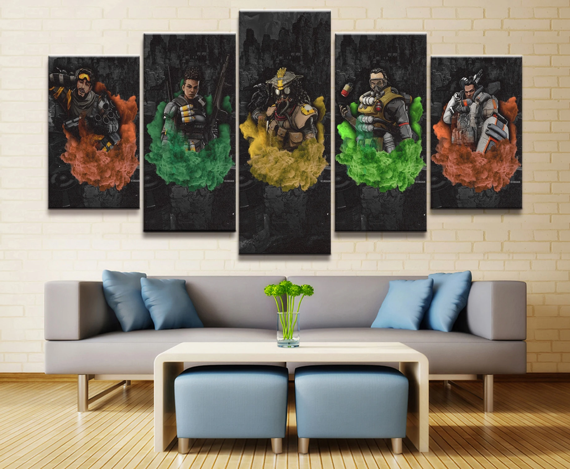 5 шт. Мультяшные картины Искусство Apex Legends игра плакаты постеры холст искусство