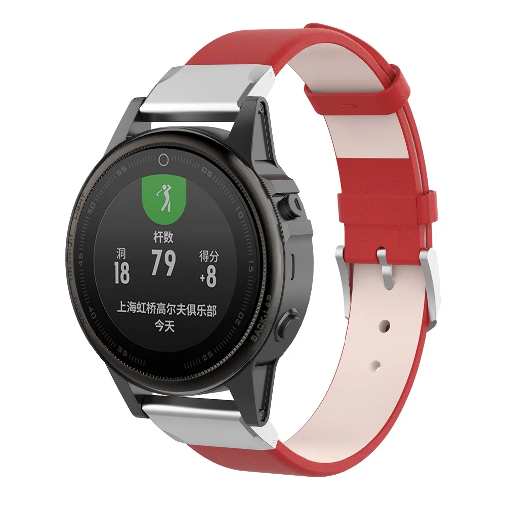3 In1 Quick Fit Браслет ремешок для смарт-часов Garmin Fenix 5s группа кожаный часов + Экран