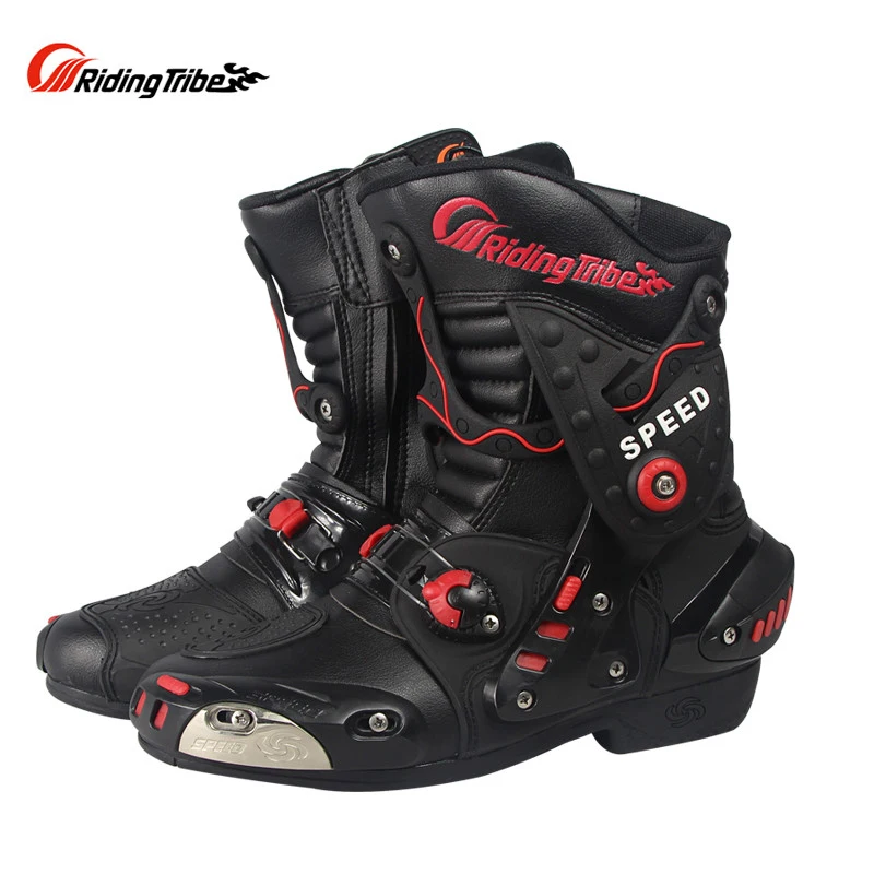 Мотоциклетные защитные ботинки Pro Biker Speed A010 для езды по бездорожью гоночный