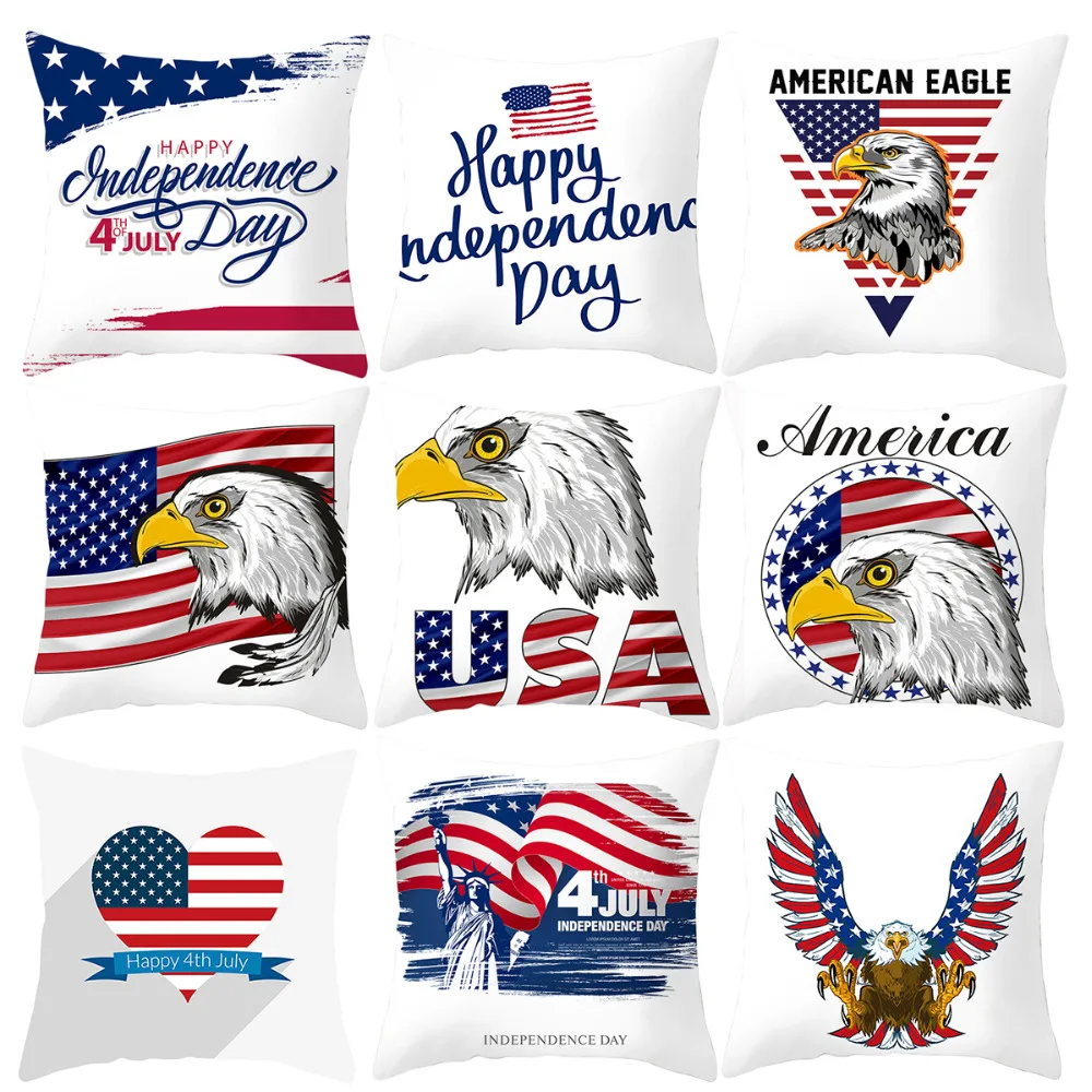 QIFU 45x45 см День Независимости наволочка с американский флаг Happy July 4th декор для