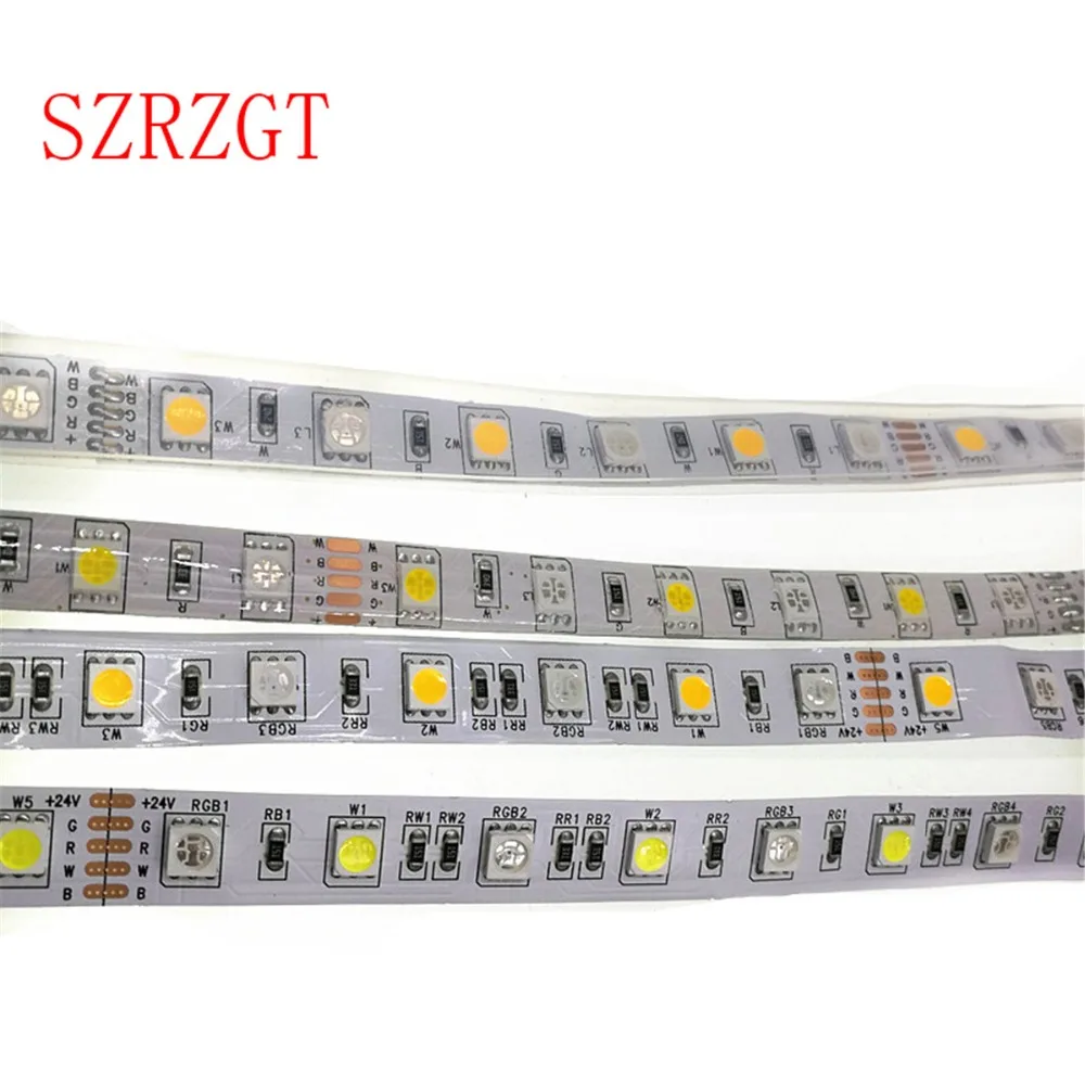 Водонепроницаемая светодиодная ленсветильник 1 рулон 5 м 12 В 5050 RGB RGBW RGBWW розовая