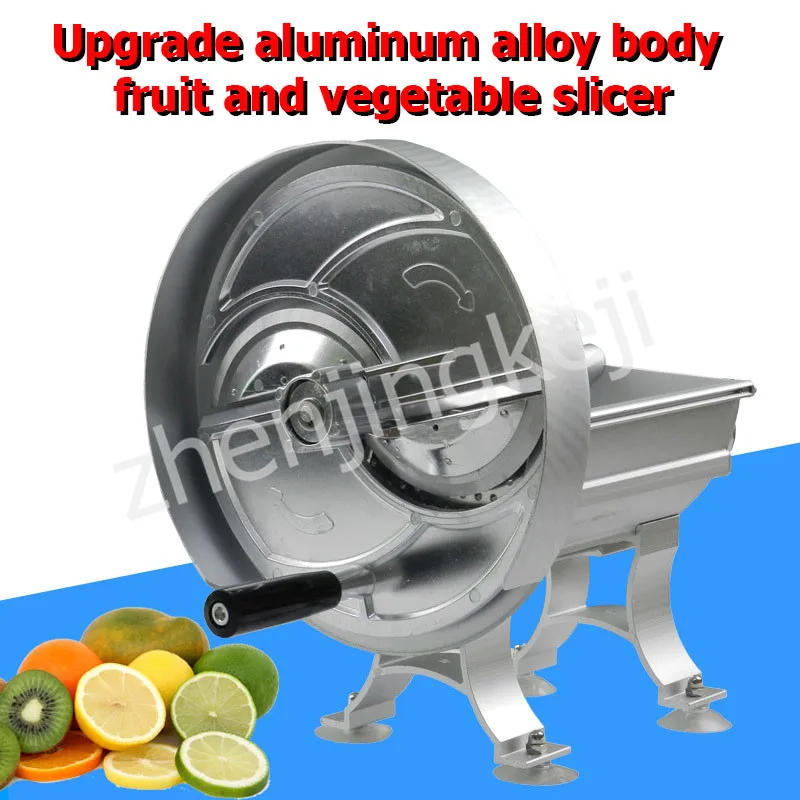 

Household Slicer Commercial Aluminum alloy hand fruit Slicer Manual Potato lemon Slicer