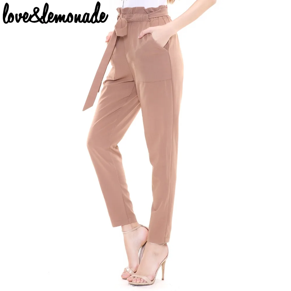 Брюки с оборками и поясом на талии Love & Lemonade. LM 6023|love love|love lemonadelove belt |