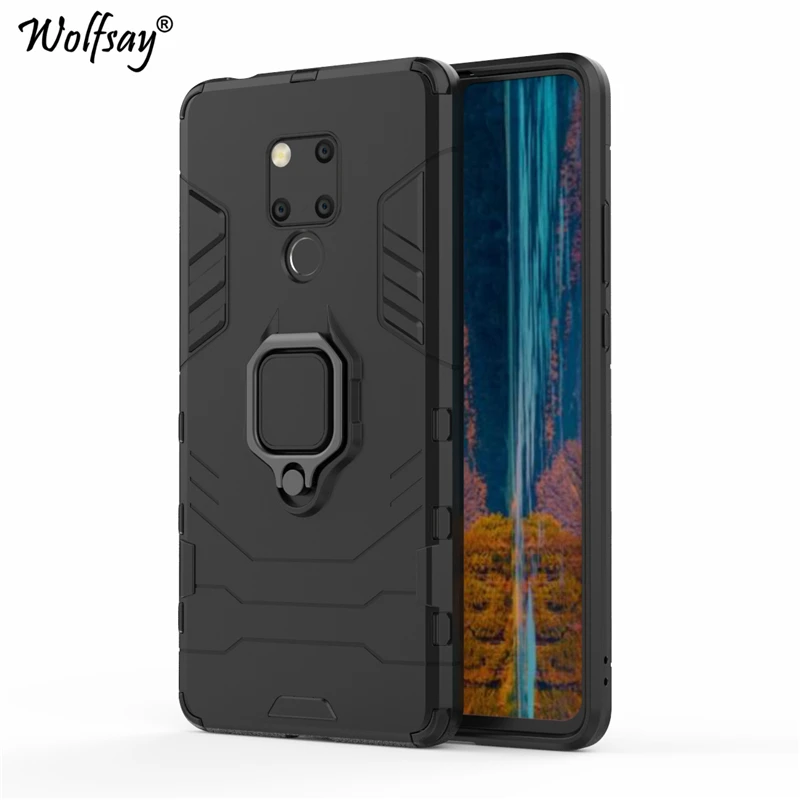 Чехол Wolfsay для Huawei Mate 20 X автомобильный держатель 20X бронированные Чехлы Жесткий