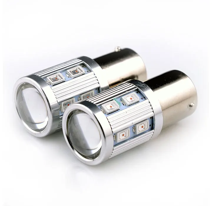 2x P21W R10W 1156 BA15S S25 1141 R5 5730 12SMD светодиодный фонарь для автомобиля с поворотным