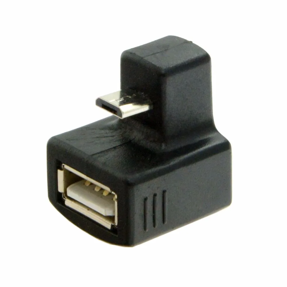 Прямоугольный удлинитель V8 Micro USB OTG на 2 0 с углом поворота 180 градусов для