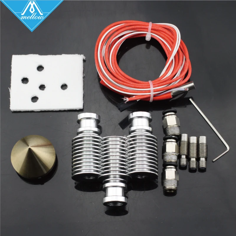 Diamond Hotend 3D принтер экструдер Reprap латунь многоцветный сопло 3 в 1 из E3D V6 радиатор I3