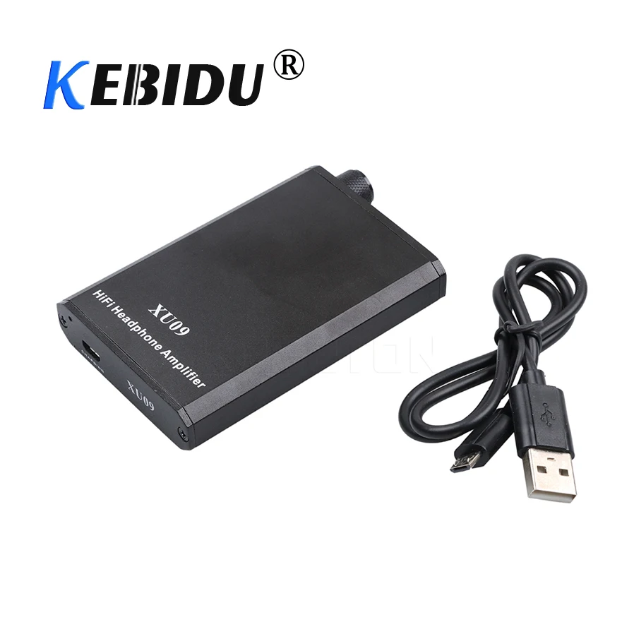 Kebidu 2018 Акция мини аудио HIFI усилитель наушников XU09 портативные наушники Aux вход