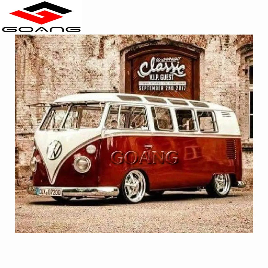 5D Diamond embroidery landscape diamond painting cross stitch home decorative cars children wall stickers | Дом и сад