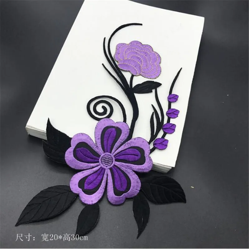 1 шт. цветок Cheongsam аппликация Одежда Вышивка патч ткань наклейка Железо на ремесло