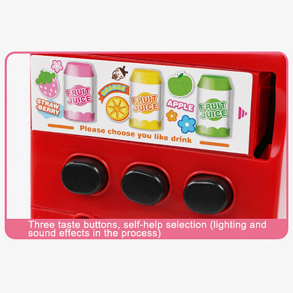 

Kids Child Simulated Sound Drink Vending Machine Role Play Puzzle Toy Prop Gift Children the Best House Gifts
