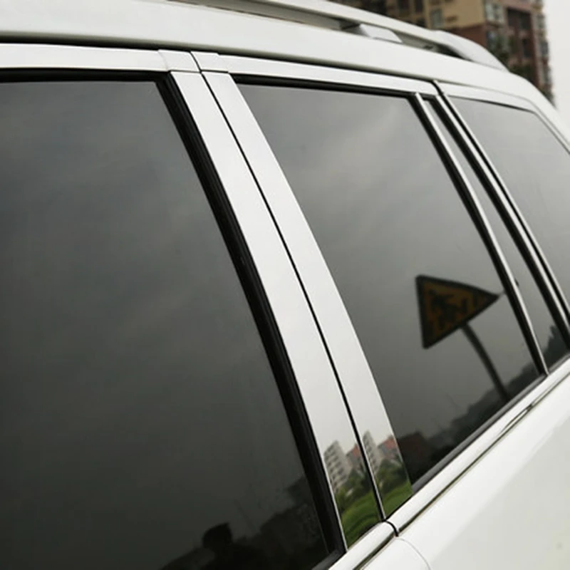 Подходит для Toyota Prado FJ150 2010 2011 2012 2013 2014 2015 2016 отделка окон из нержавеющей стали