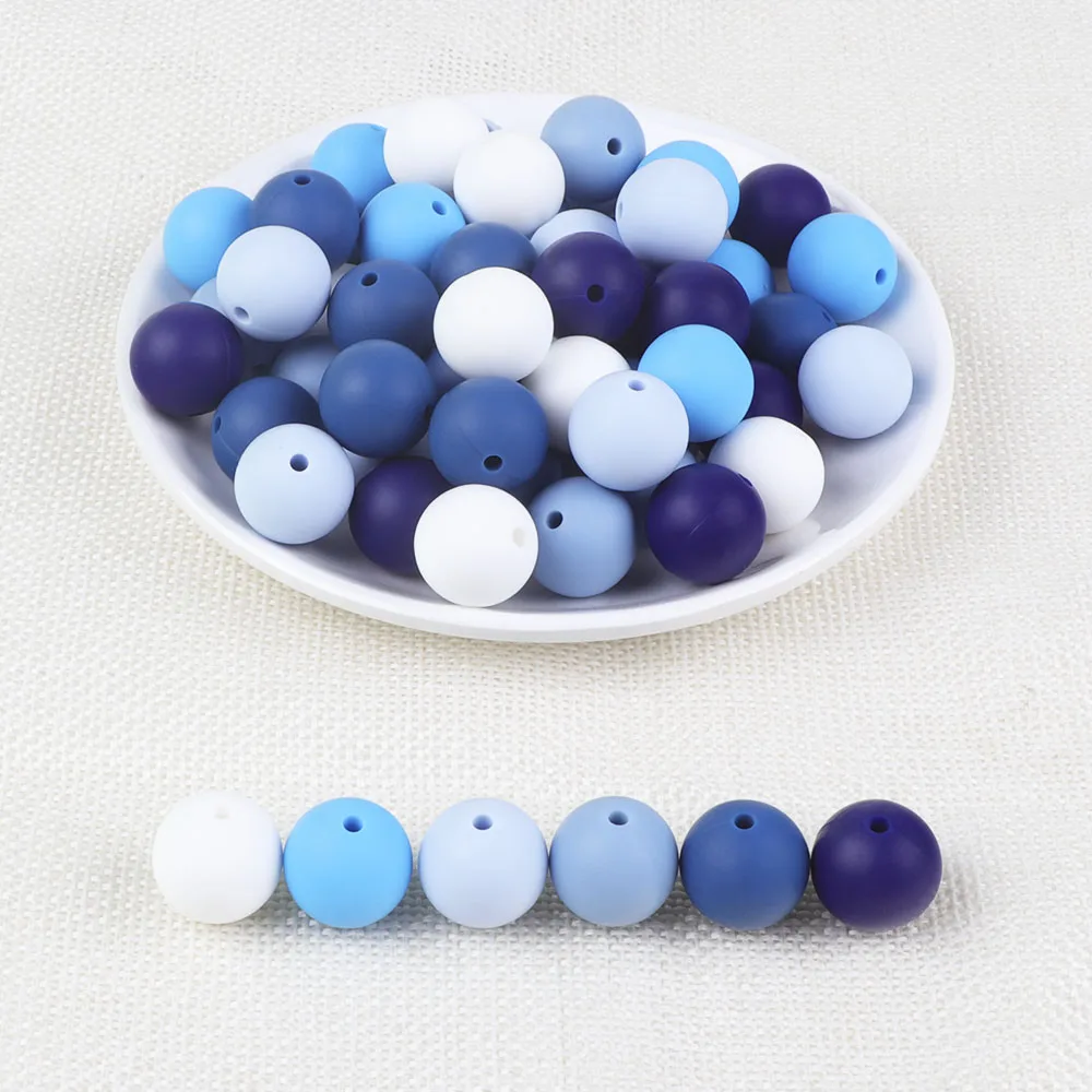 C-10pcs BOBO. BOX 10 шт силиконовые бусины 15 мм круглый Perle Силиконовые Зубные Детские прорезывания зубов Соска с бусами цепи аксессуары детские товары - Цвет: C-10pcs