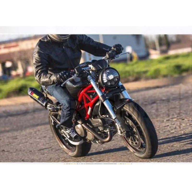 7 дюймов светодиодные фары мотоцикла для Harley Davi Honda Street Glide хром черный мотоцикл