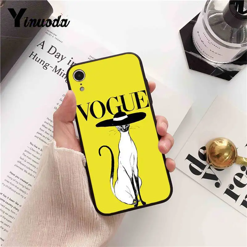 Yinuoda бренд больше проблем, чем Vogue роскошный PhoneCase для iPhone X XS MAX 6 6s 7 7plus 8 8Plus 5 5S SE XR 11 11pro 11promax