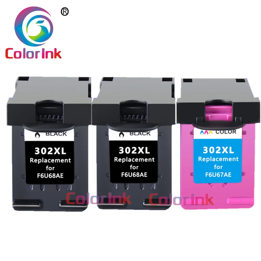ColoInk 302XL чернильный картридж Замена для hp 302 HP с чернилами Deskjet 2130 2135 1110 3630 3632 Officejet