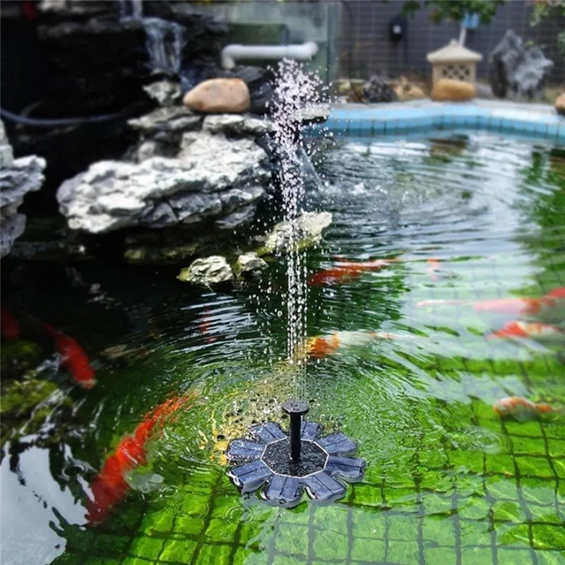 Бесщеточный Водяной фонтан плавающий садовый на солнечной батарее 180 л/ч 4