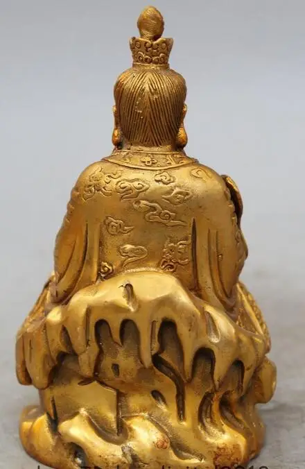 7 &quotКитайский даосизм Латунное сиденье Лотос Властелин Лао цзы Jun priest