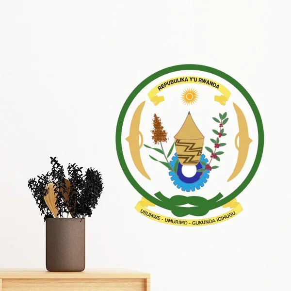 Съемная Настенная Наклейка с национальным гербом Африки художественные